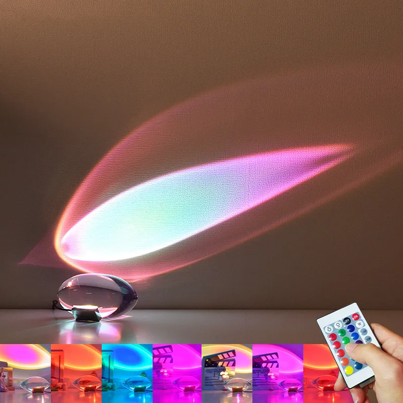 Sunset Lamp Projection - Włoski projektant lampa stołowa Led oko