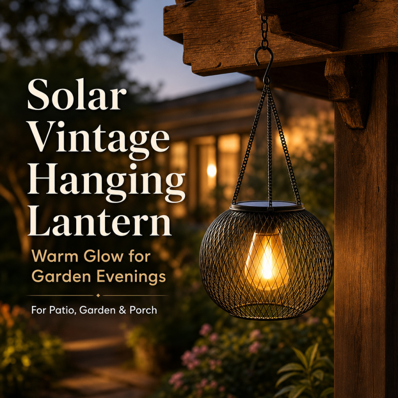 String Light Outdoor - Solarna lampa podłogowa LED do zawieszenia,