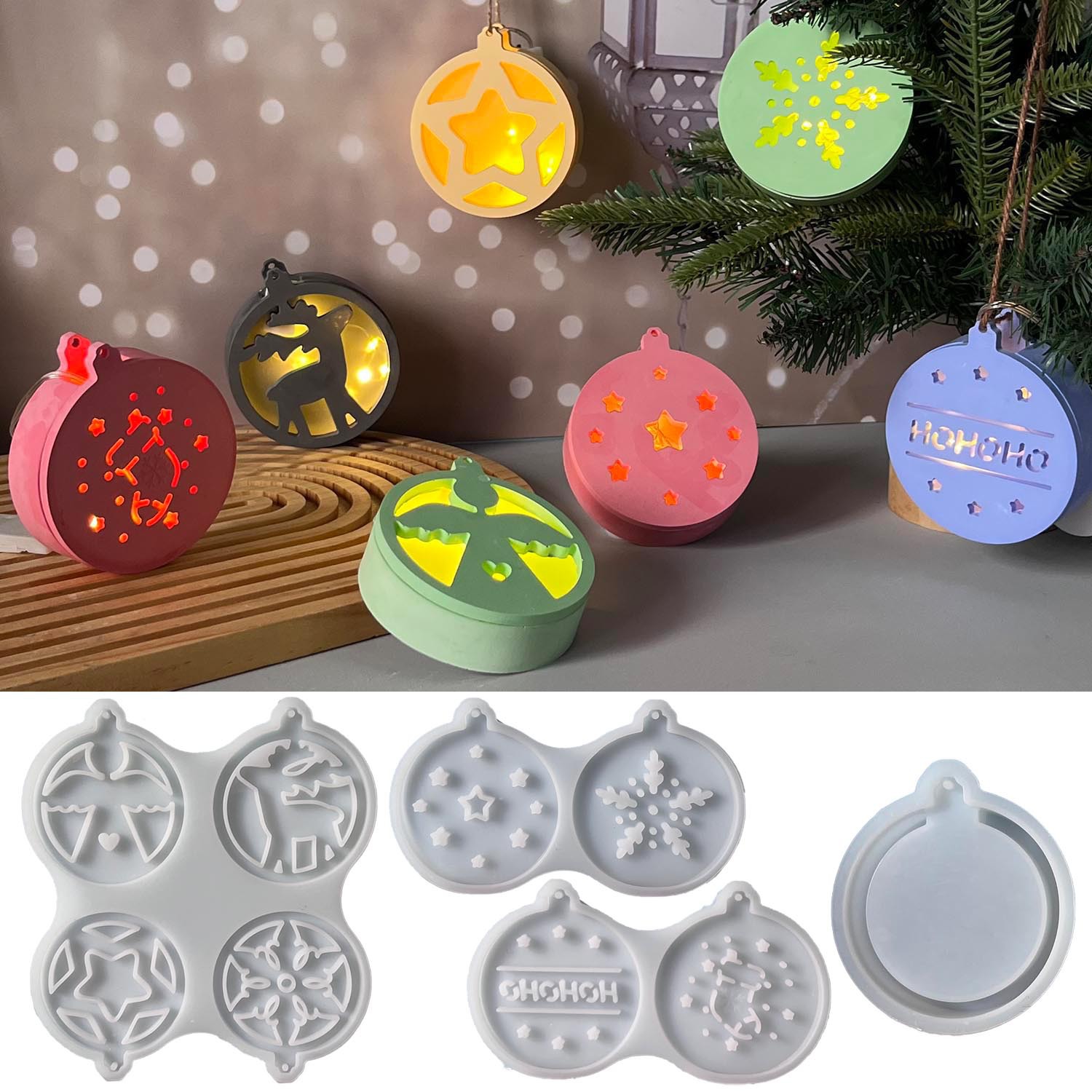 Pendant Lighting Christmas Decor - Forma silikonowa na lampki nocne w