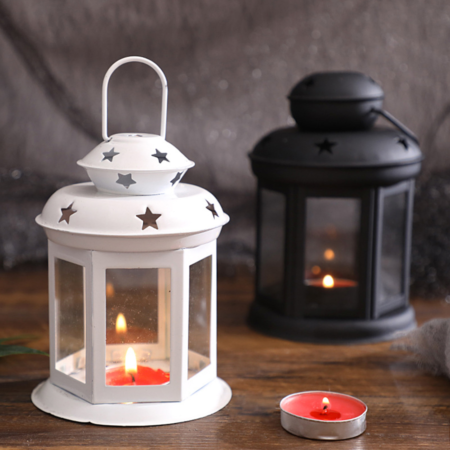Lighting Decor Items - Wisząca lampa świecowa ozdoba szklane latarnie