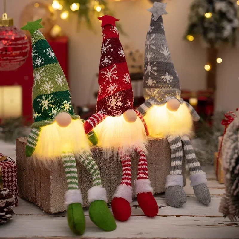 Pendant Lighting Christmas Decor - Świąteczne ozdoby choinkowe bez twarzy, gnomy,