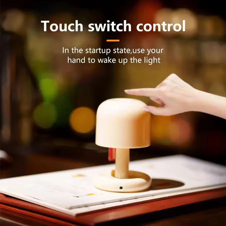 Mushroom Table Lamp - Mini lampka nocna LED w kształcie