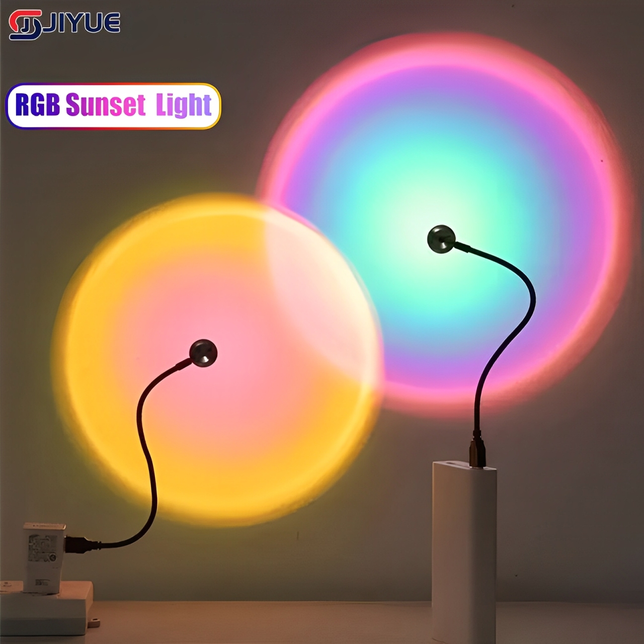 Sunset Lamp Projection - Mini USB ED Lampka Nocna Zachód