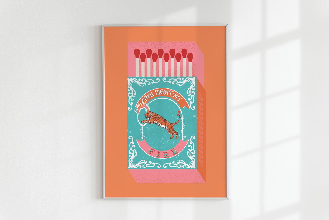 You Light My Fire Orange Match – Lighting Decor Items recenzja i cena
