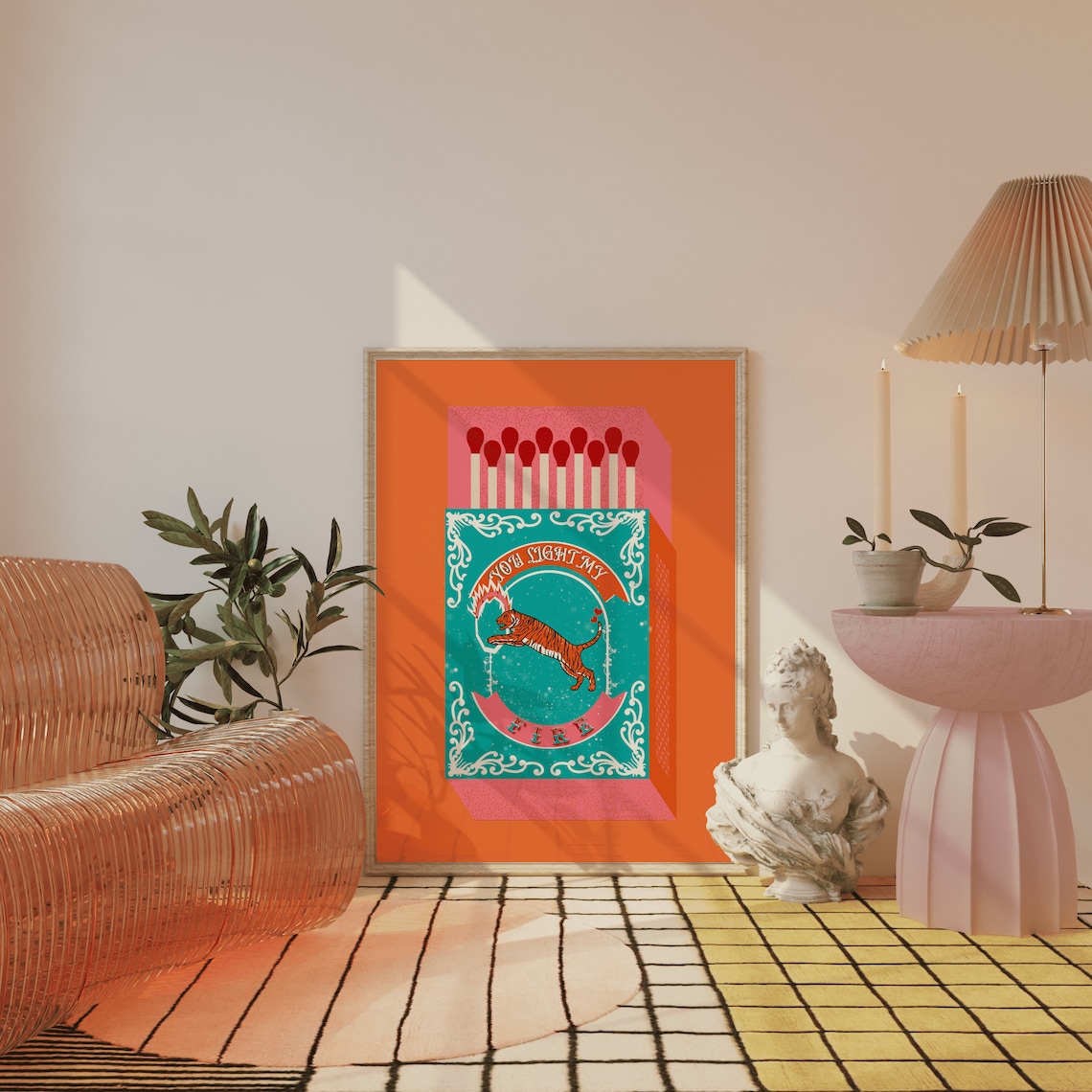 You Light My Fire Orange Match – Lighting Decor Items recenzja i cena