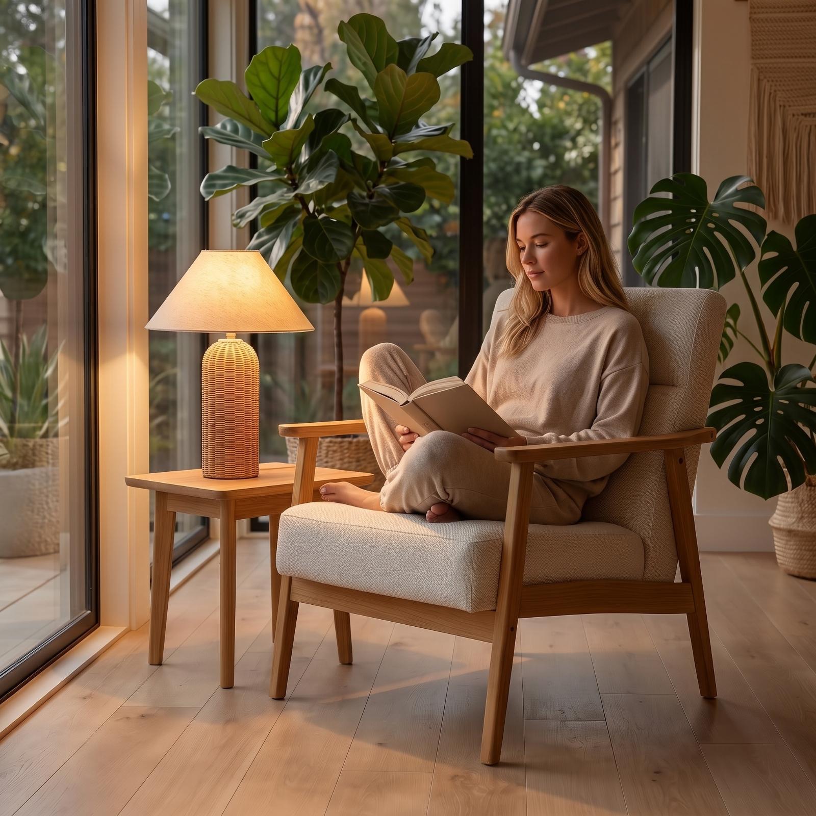 Lampka nocna z rattanową podst – Lighting Decoration recenzja i cena