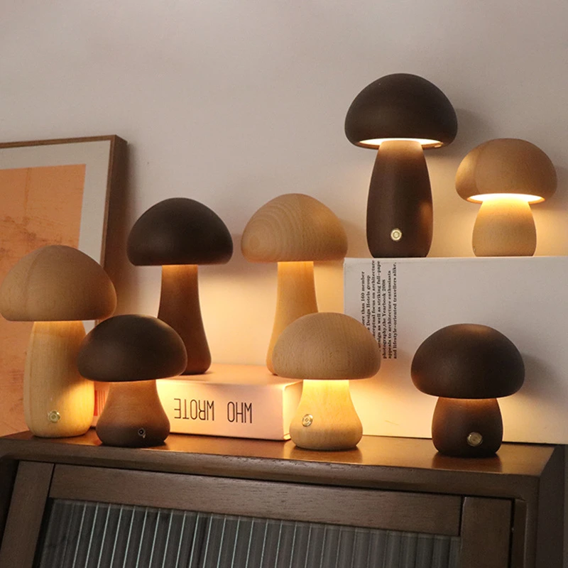 Śliczna lampka nocna LED Mushr – Mushroom Table Lamp recenzja i cena