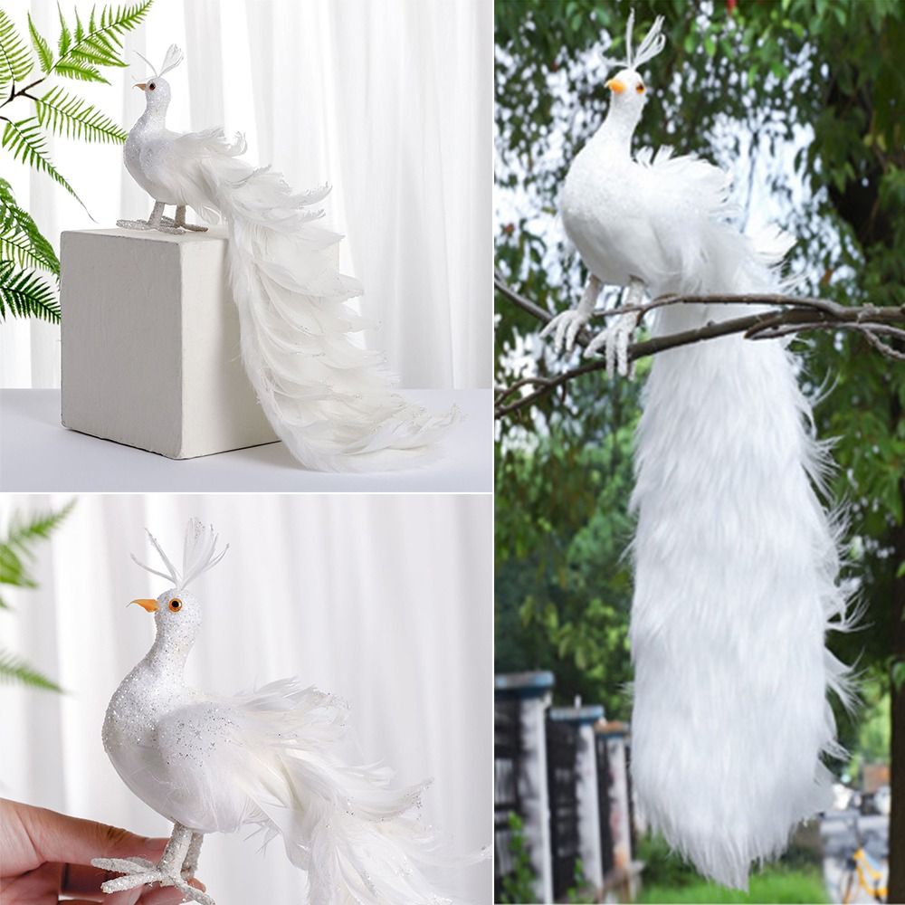 Symulacja białego pawia Piękna – Pendant Lighting Christmas Decor recenzja i cena