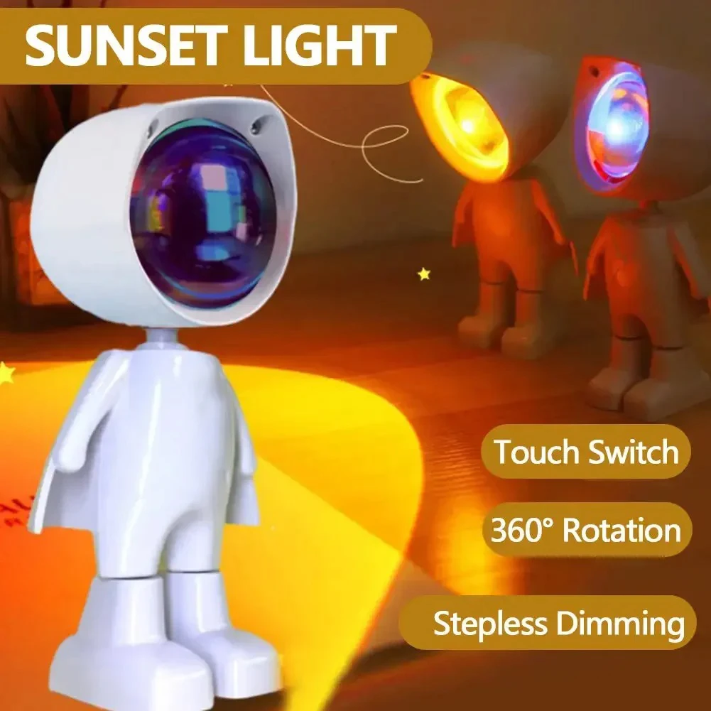 KFV Sunset Astronaut Robot Rai – Sunset Lamp Projection recenzja i cena