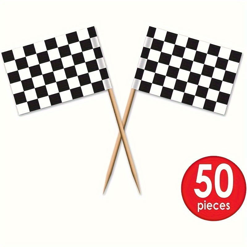 50 sztuk, w kratkę flaga wyści – Lighting Mcqueen Birthday Decor recenzja i cena