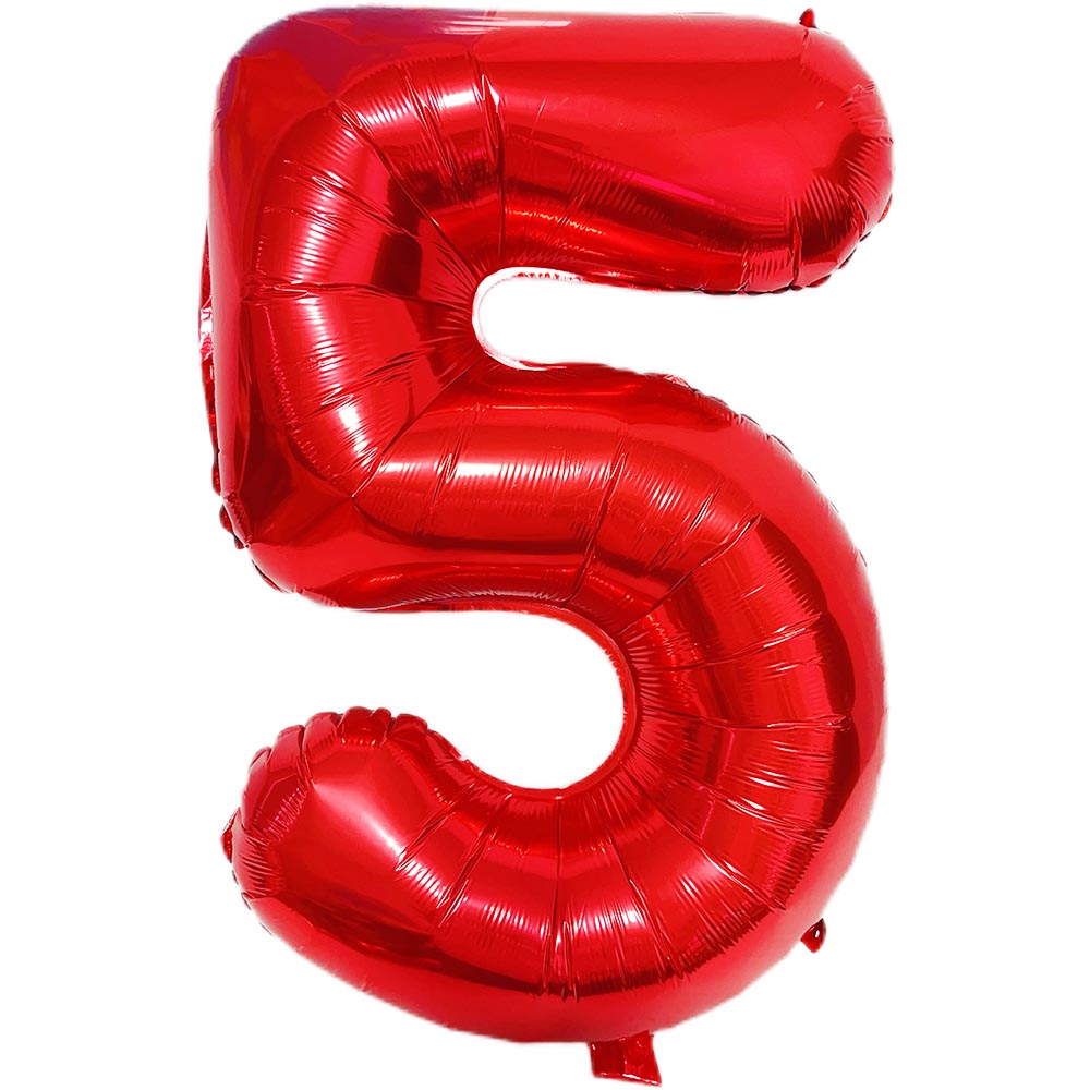 Wielokolorowe duże cyfry 5 bal – Lighting Mcqueen Birthday Decor recenzja i cena